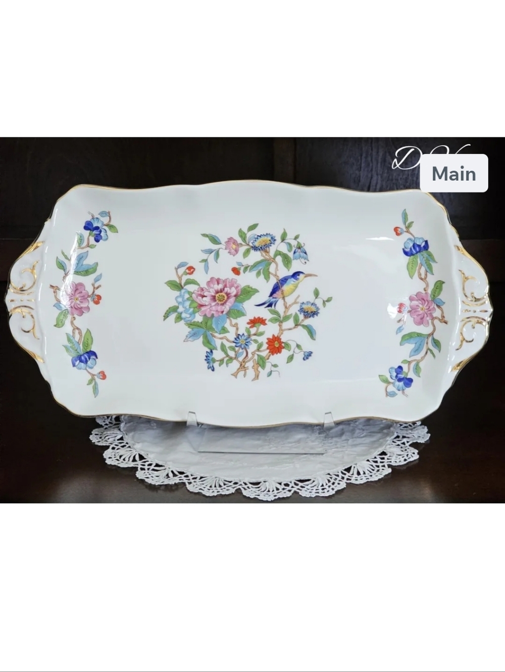 Aynsley "Pembrooke" Porcelain Tray-Vintage